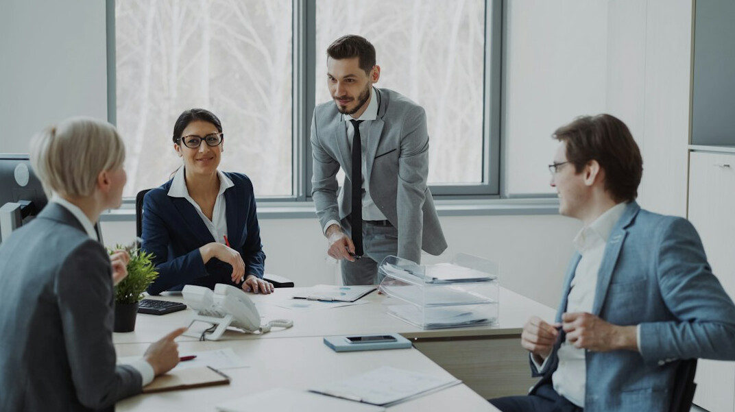 business people negotiating