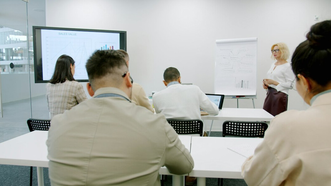 adult students in classroom